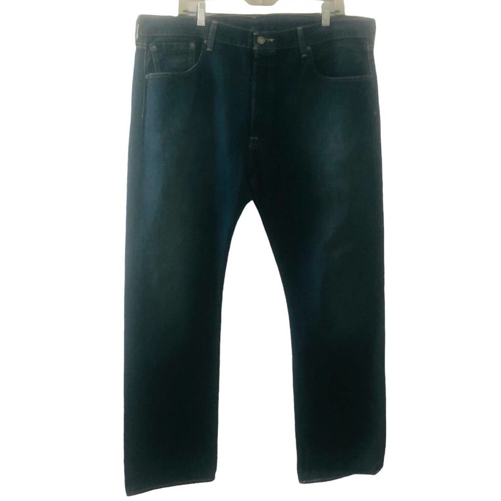 Vintage Levis 501 Size 38x32 Button Fly 90s Blue Denim Jeans